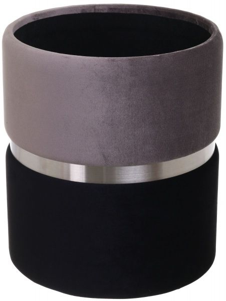 Скриня-пуф Bernard 36х36х44 см сіро-чорний 