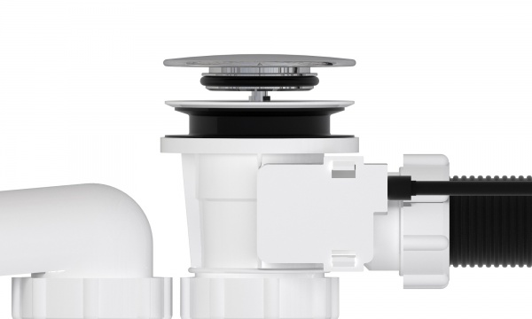 Сифон для ванны Styron STY-536-AKD-83 з переливом 83 см автомат