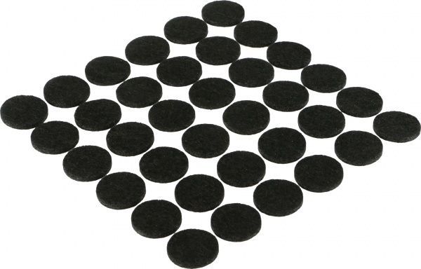 Самоклейка для ніжок повсть набір чорна та біла 137 шт