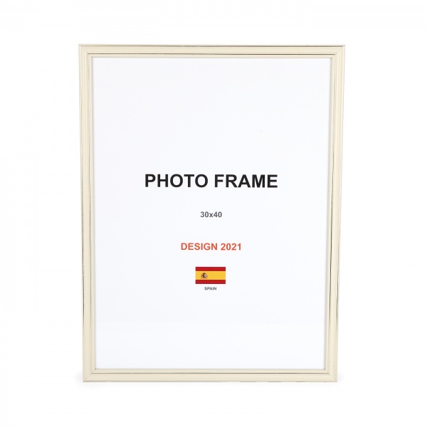 Рамка для фото 1 фото 30х40 см слонова кістка 
