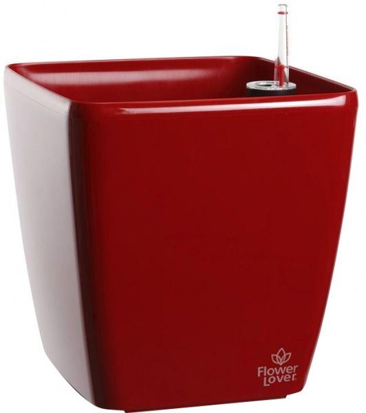 Кашпо Plastkon Flower Lover Quadrato квадратний 5,4 л червоний 