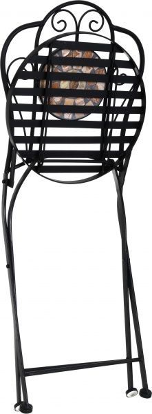 Стул металлический Indigo Палермо с покрытием мозаика черный 