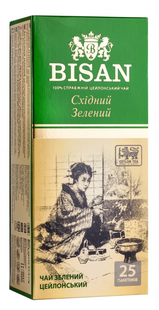 Чай зелений BISAN Східний зелений 25 шт. 37,5 г