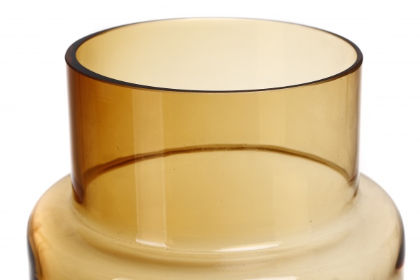 Ваза стеклянная Wrzesniak Glassworks Колба 15-4119 12 см янтарная 