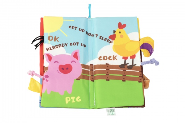 Игрушка Baby Team книга текстильная Хвостики 8725