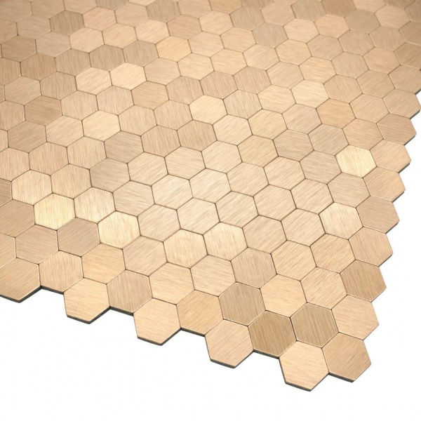Декоративна панель EMERGO самоклеюча Шестигранна Мідь Home Inspire 