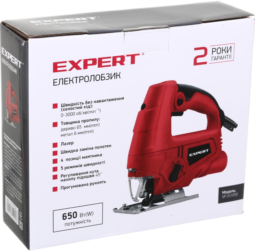 Электролобзик Expert Tools 650 Вт VPJS1050