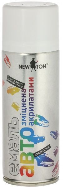 Автоемаль акрилова New Ton 400 мл 201 Біла