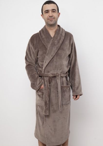 Халат мужской Roksana №1202/90113 р. XXL коричневый 