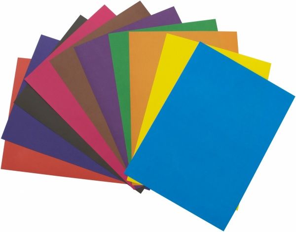 Бумага цветная офсет двухсторонняя А4 10 листов Mandarin