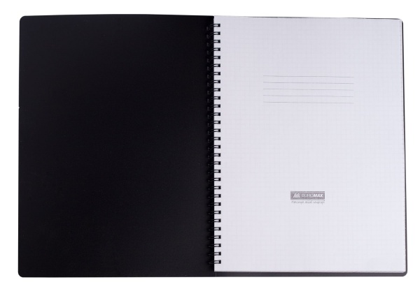 Зошит на пружині OFFICE А4 96 арк. клітинка синій Buromax