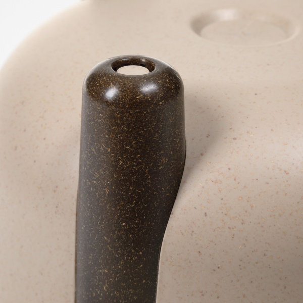 Кашпо пластиковое Ламела Фрида 30х29 см круглый 12,4 л серый 