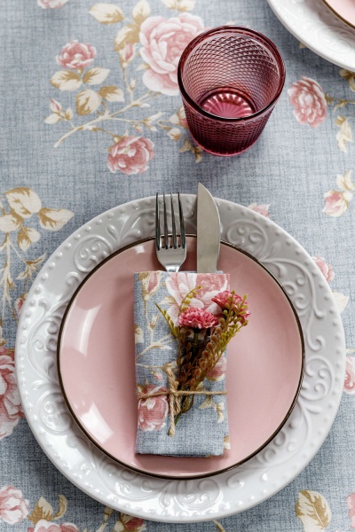 Скатерть Pionia 120x136 см La Nuit 