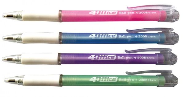 Набор ручек шариковых 4Office 2 шт. в ассортименте 4-2008 