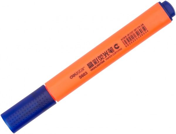 Маркер текстовый Deli S603 4 мм оранжевый 