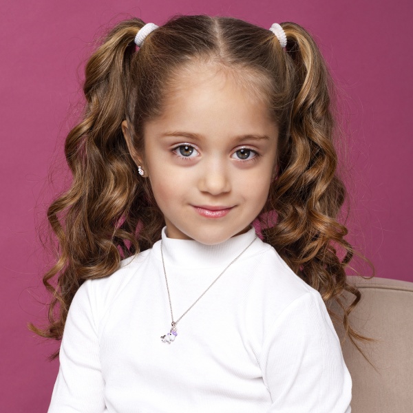 Кулон UMa&UMi Єдиноріг фіолетовий