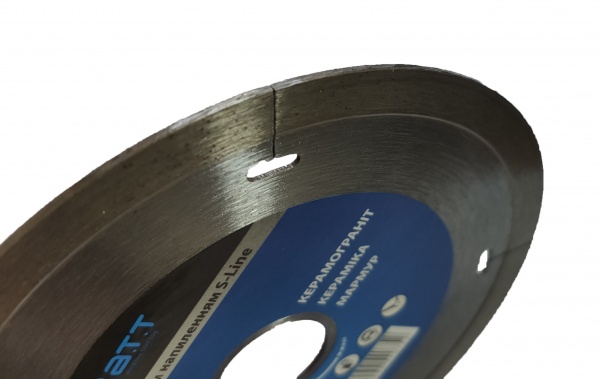 Диск алмазный отрезной A.T.T. S-Line 125x1,6x22,2 керамика, керамогранит, мрамор, плитка