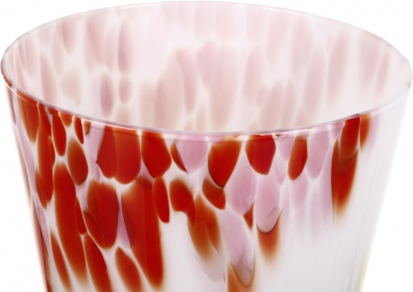 Ваза Wrzesniak Glassworks Confetti 24 см зелено-желто-розовый 