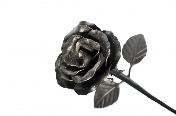 Квітка кована Троянда зі стеблом 600 мм