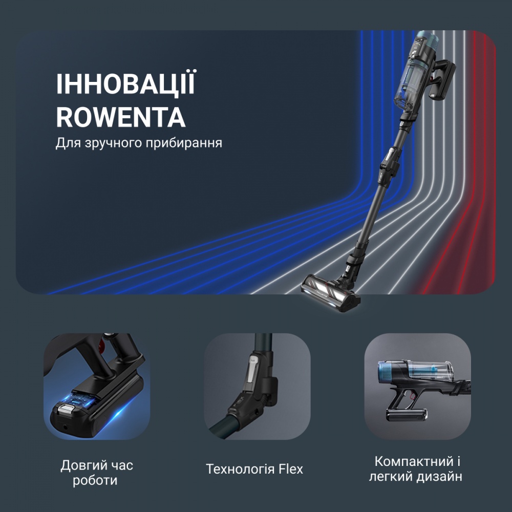 Пылесос аккумуляторный Rowenta X-Force Flex 14.80 RH9BC1WO blue