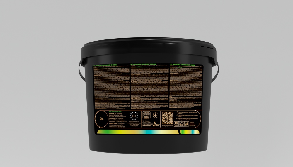 Емаль акрилова COLORINA AQUA ENAMEL аквамарин шовковистий мат 2л