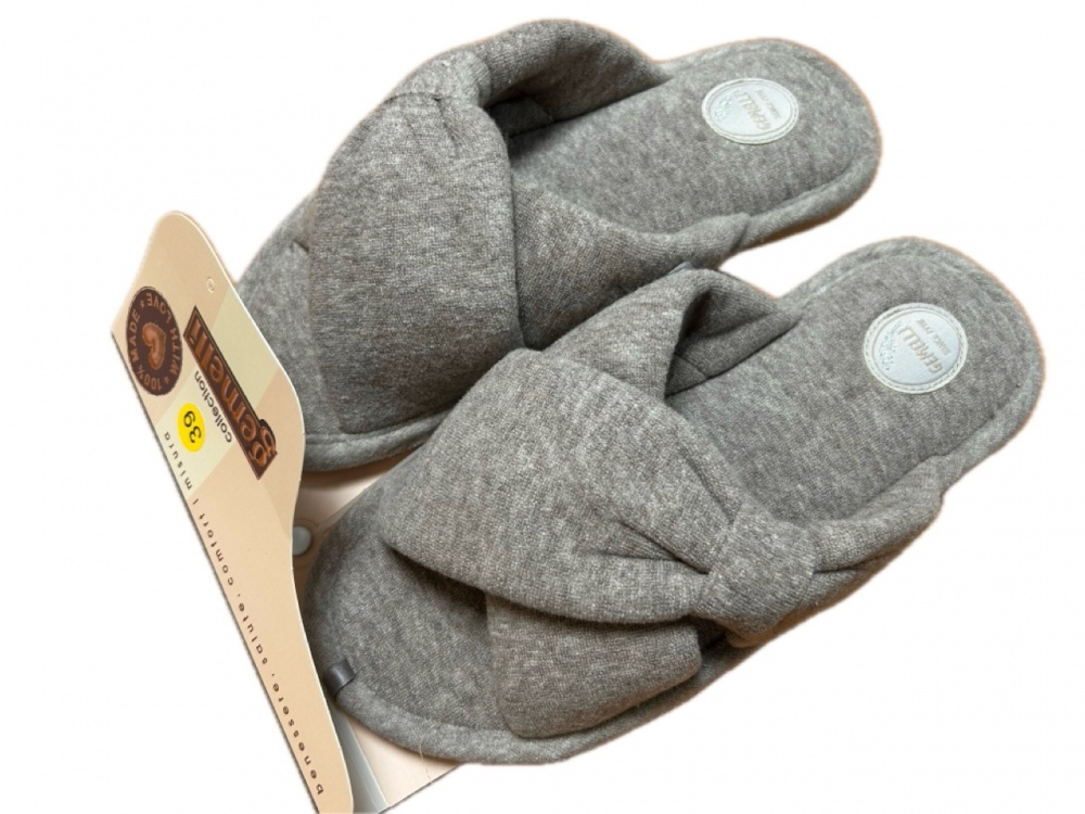 Капці домашні Gemelli Вузлик р.40 бежевий