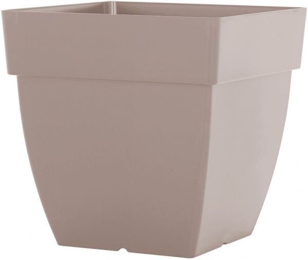Горшок пластиковый Artevasi CAPRI SQUARE POT квадратный 71л мокко 
