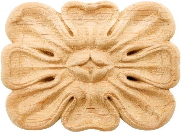 Декоративная панель деревянная розетка 2 шт. RZ.18.60 45х60x4 мм 