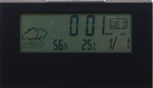 Часы настольные Spirit 13.5х3.1х7.4 см черные