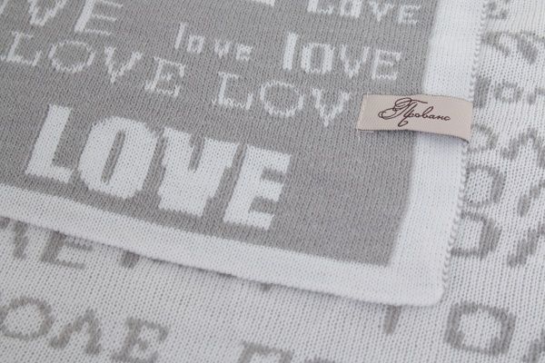 Плед Аrt Knit Love 130x170 см сірий 