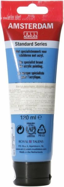 Краска акриловая № 564 Бриллиантовый синий 120 мл Amsterdam Standart Royal Talens