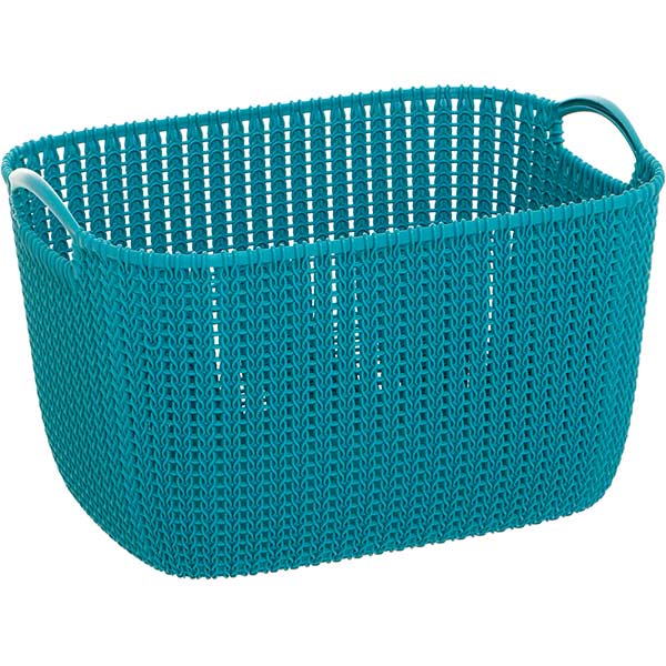 Корзина для вещей KNIT L 230814 темно-синий 19 л