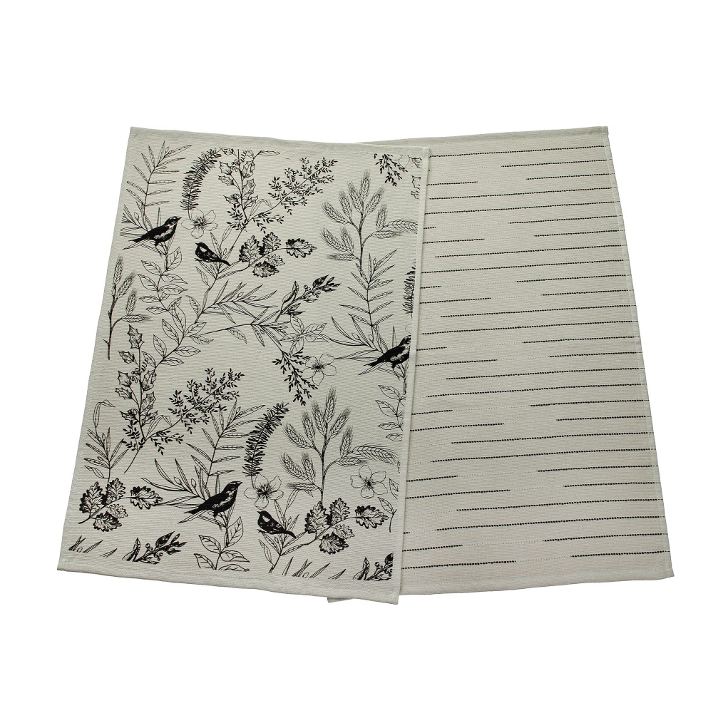 Набір рушників кухонних Пташки 2 шт. 40x60 см Homeline кавовий