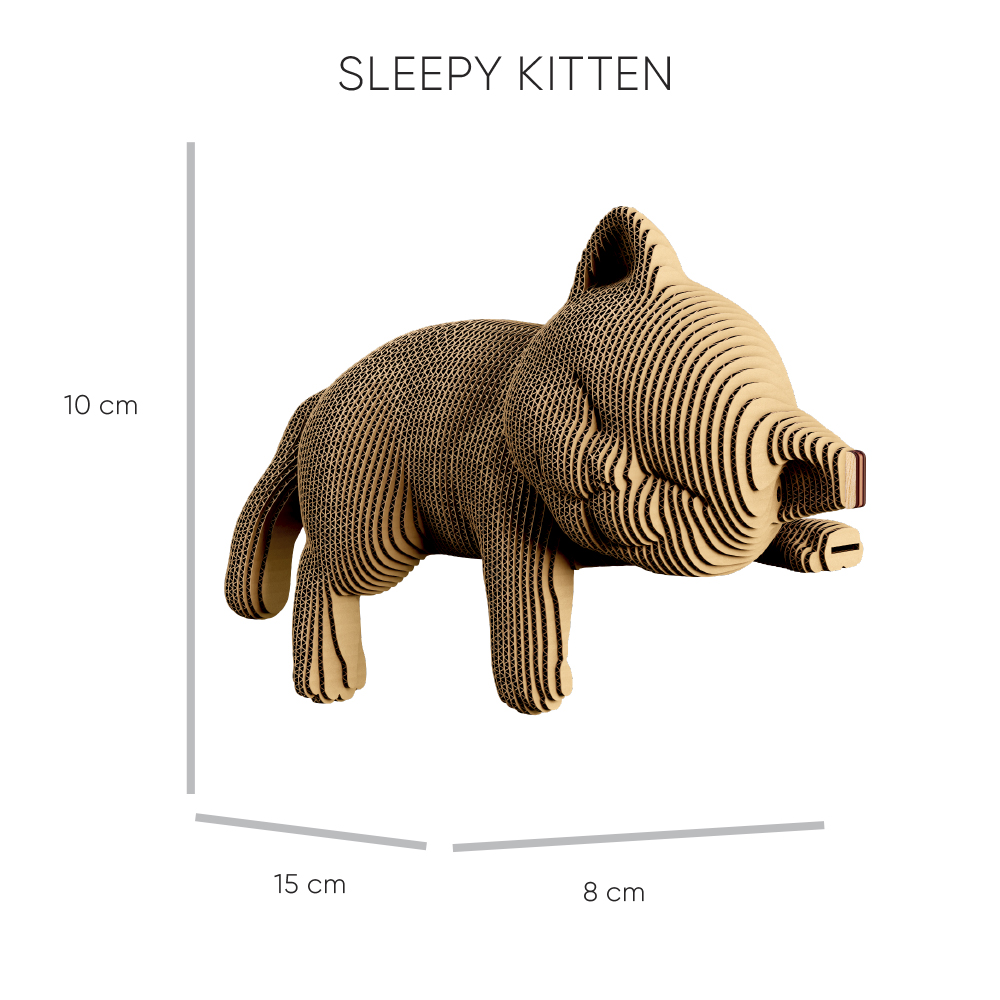 Конструктор картонний Cartonic 3D Puzzle KITTENS TRIO CARTKITTENS