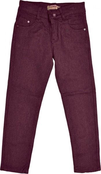 Джинсы CEMIX р.134 бордовый 6101 