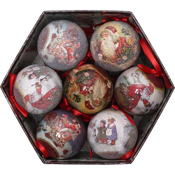 Набор новогодних украшений 299-75030S/C-14 14 шт