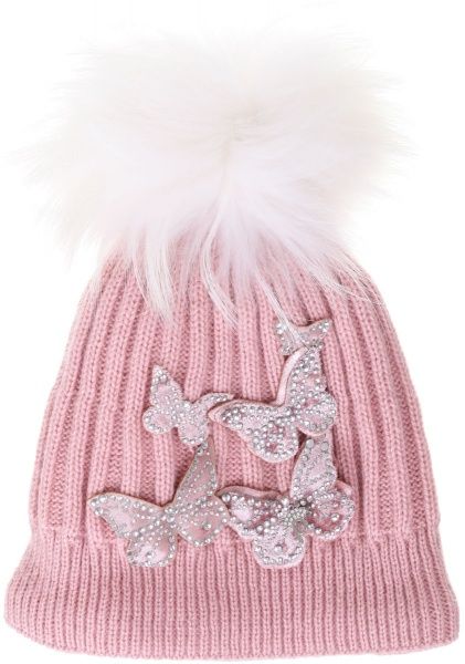 Шапка для девочек Pompona р.50-52 пудровый 20 Z P 72 ПЕ 