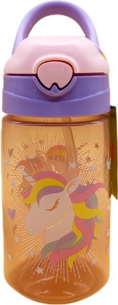 Пляшка для води Unicorn 0,45 л рожевий із фіолетовим Flamberg