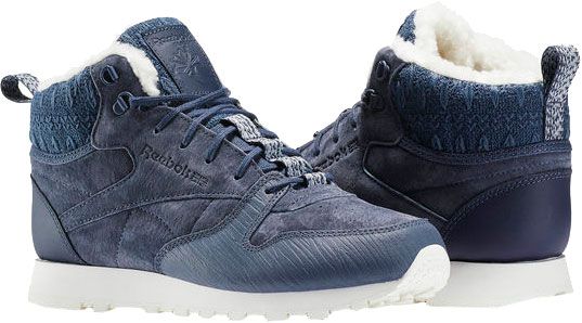 Кроссовки Reebok Classic Leather Arctic Boot BS6275 р.37,5 синий