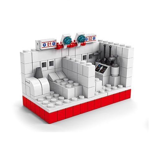 Конструктор SHANTOU YISHENG Скорая помощь 1000 деталей K8857-5