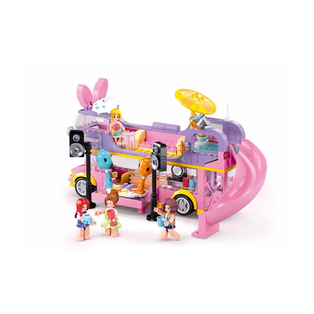 Конструктор Sluban Girls Dream Двухэтажный автобус 412 дет. M38-B1165