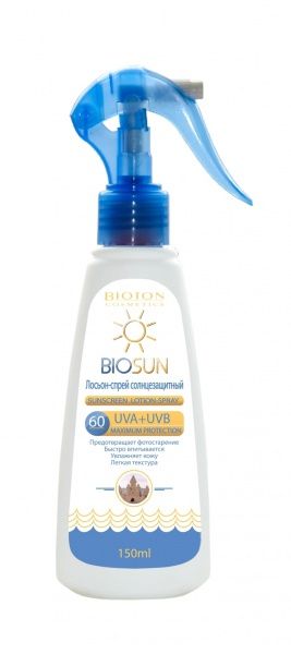 Лосьон солнцезащитный Bioton BIOSAN SPF 60 150 мл