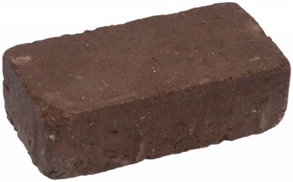 Тротуарная плитка Золотой Мандарин Антик коричневая 200х100х60 мм