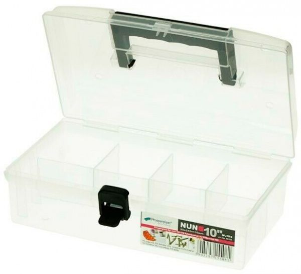Органайзер для дрібних деталей для метизів Prosperplast прозорий (245x135x85) 5 секцій (NUN10) 10