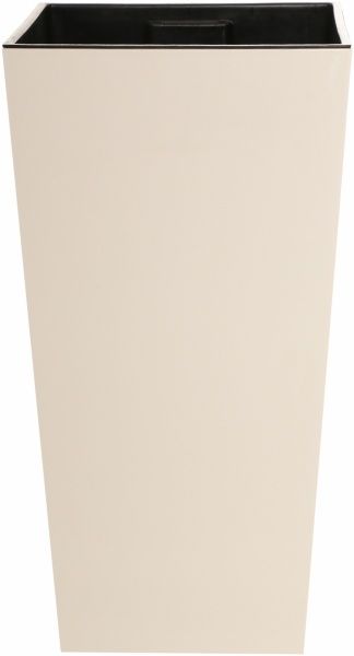 Горшок пластиковый Lamela Финезия квадратный 120,5л кремовый/черный (548) 