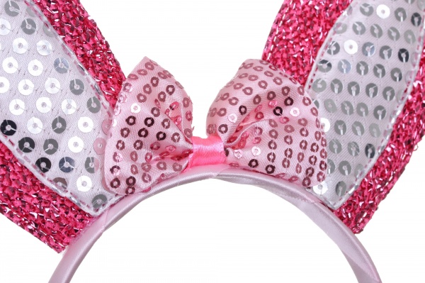 Обруч карнавальний Вушка заячі 26х21 см мікс 3 види в асортименті 