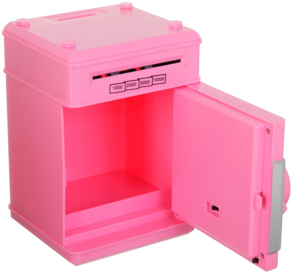 Сейф-скарбничка електронний дитячий стандарт рожевий OTE0648259/pink