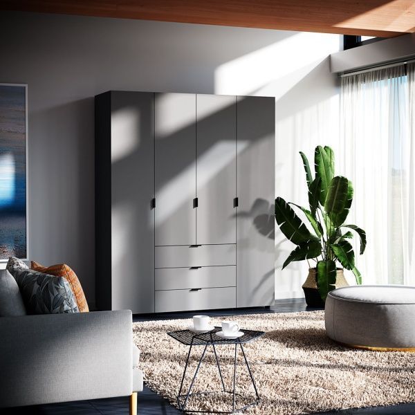 Шкаф Берегиня Choice 1600х2000х550 ДСП антрацит 