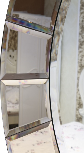 Дзеркало Бусел кругле з бевелсами 1000x1000 мм 