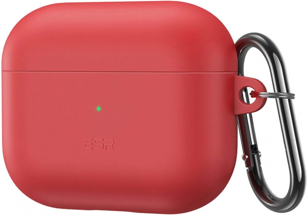 Чехол для наушников ESR с карабином HaloLock Magnetic Soft Case для AirPods 3 red 14846-2 